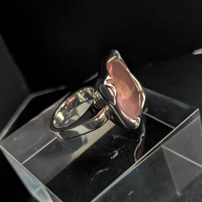 Argent sterling et quartz rose