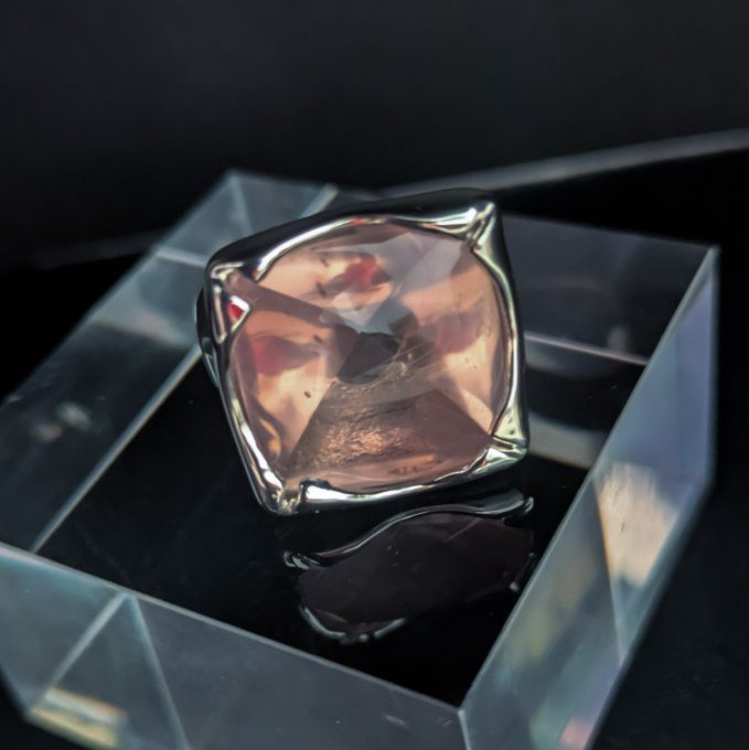 Argent sterling et quartz rose