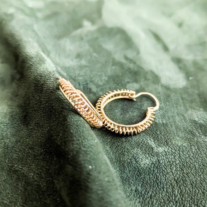 paire de créoles en or 18K