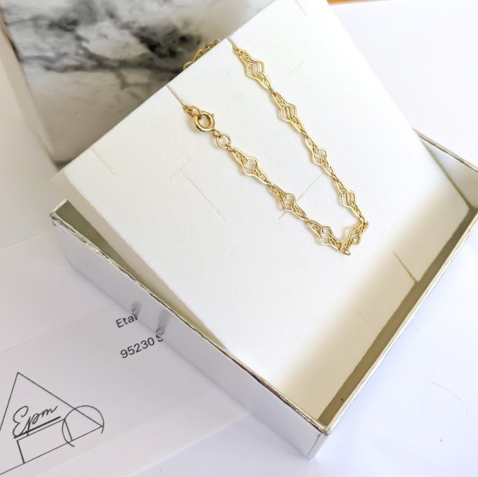 bracelet vintage en or 18K