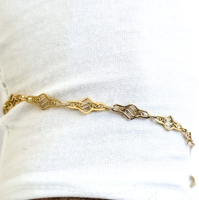 bracelet vintage en or 18K