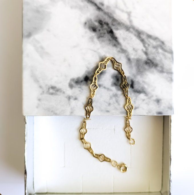 bracelet vintage en or 18K